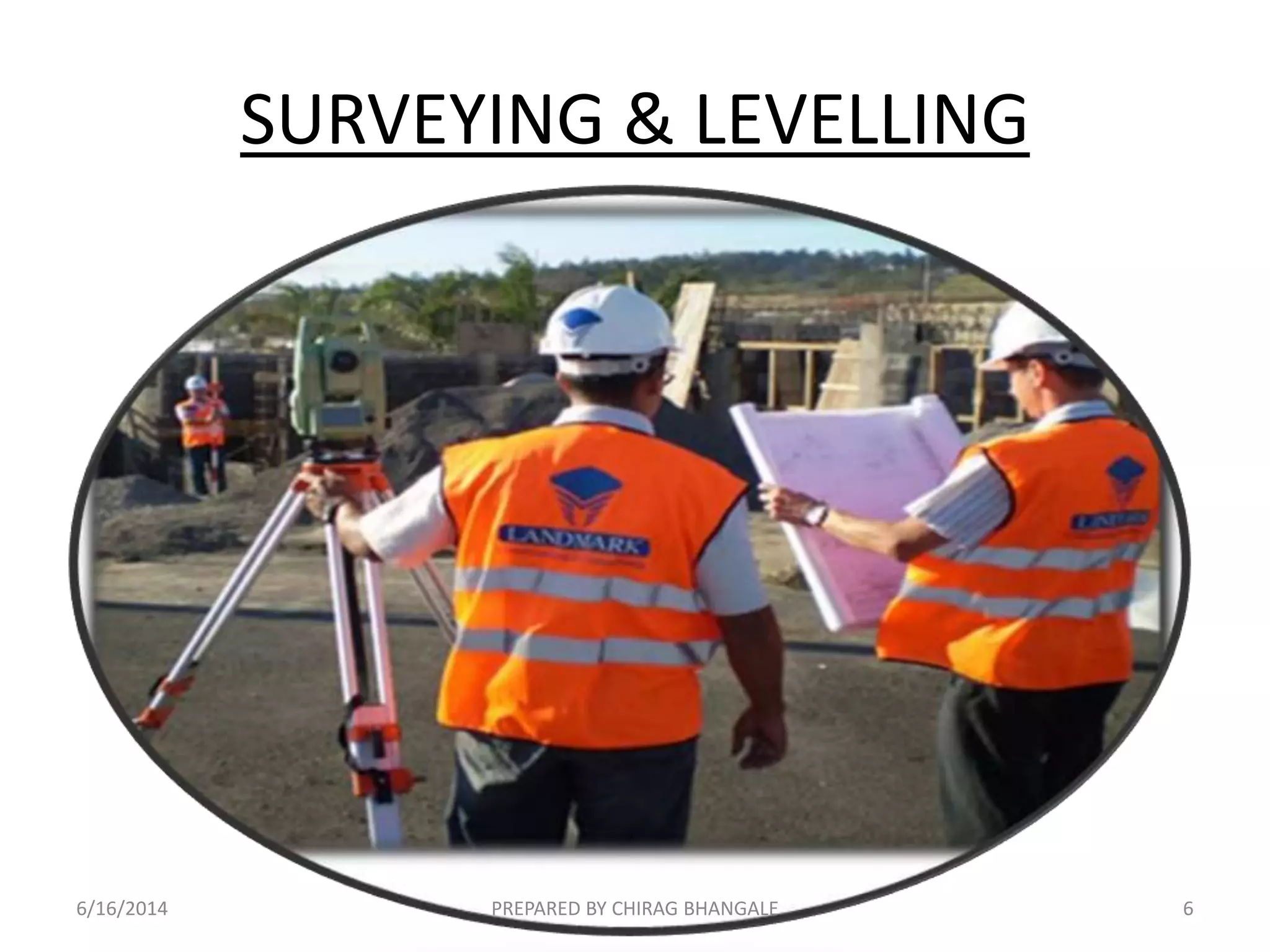 SURVEYING & LEVELLING
6/16/2014 6PREPARED BY CHIRAG BHANGALE
 