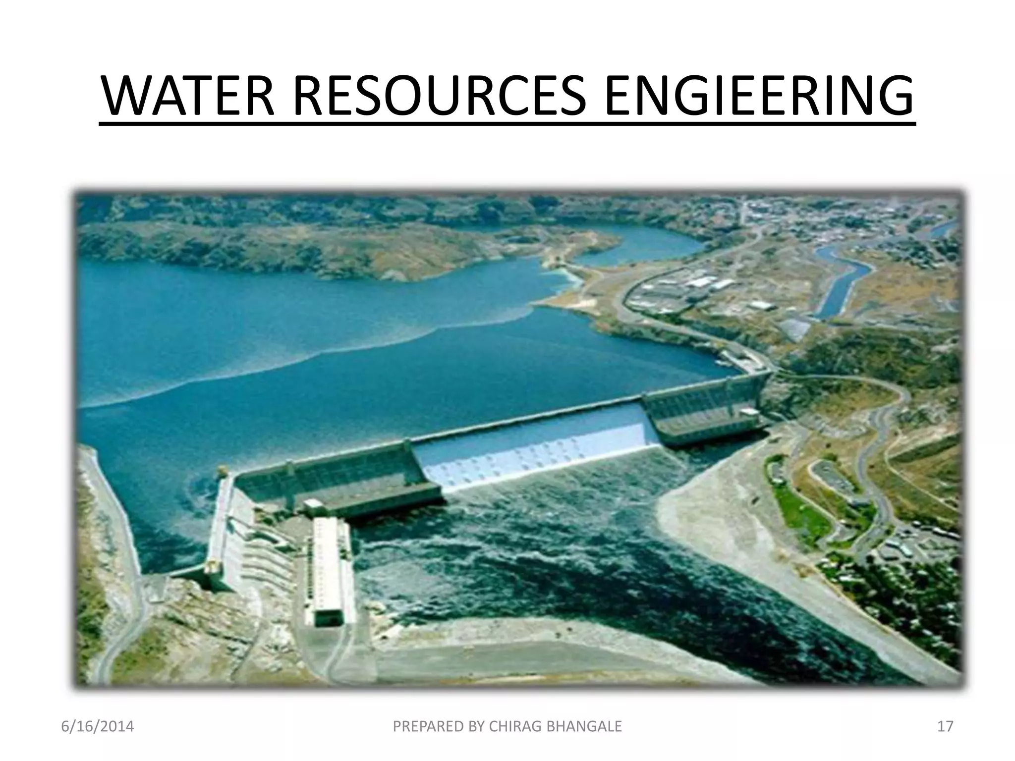 WATER RESOURCES ENGIEERING
6/16/2014 17PREPARED BY CHIRAG BHANGALE
 