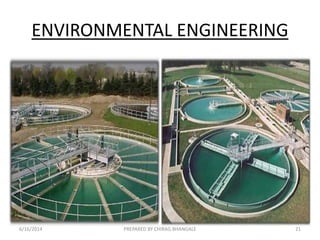 ENVIRONMENTAL ENGINEERING
6/16/2014 21PREPARED BY CHIRAG BHANGALE
 