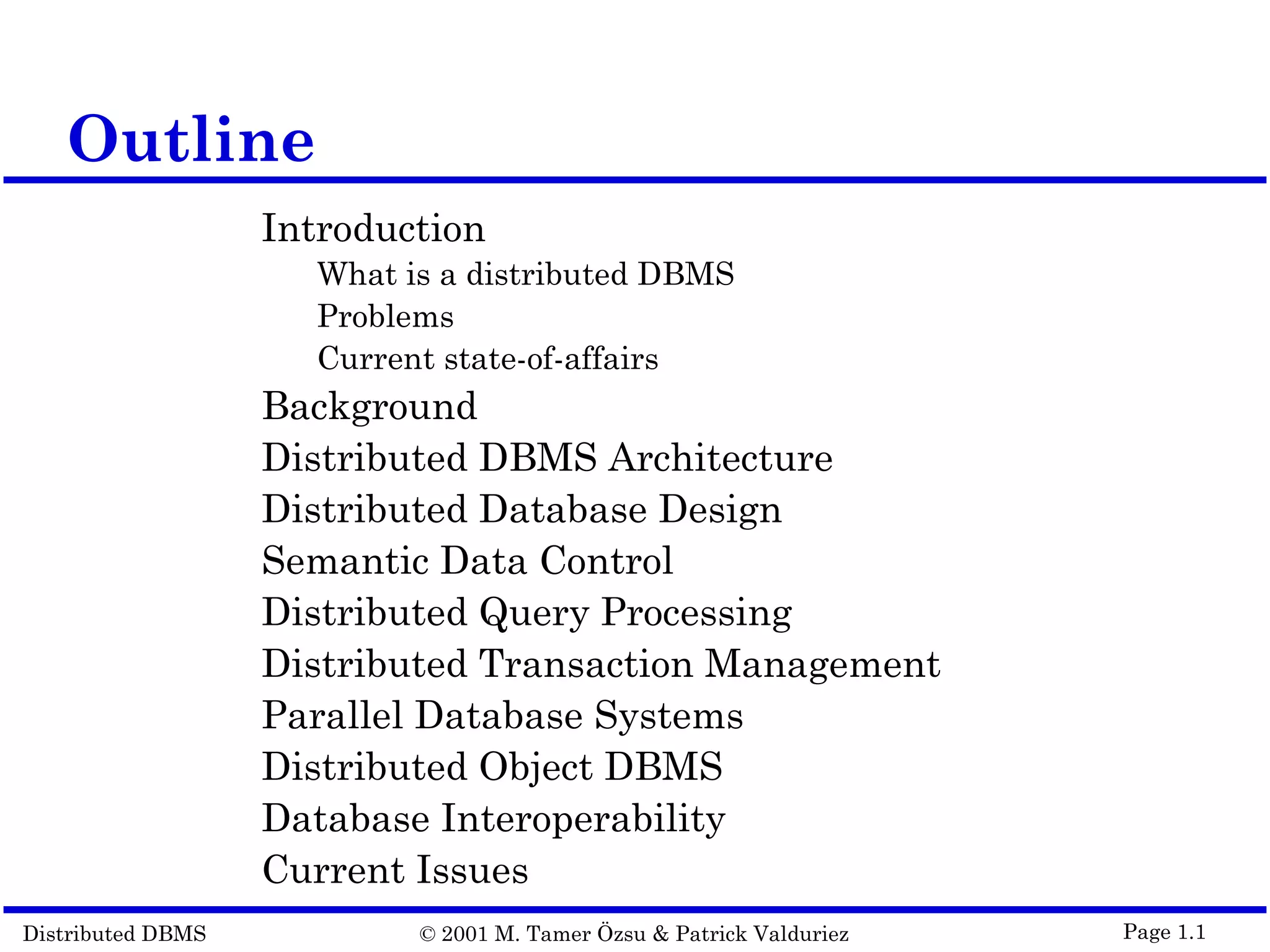 Intro to Distributed Database Management System | PPT
