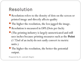 Resolution In Computing Introduction to computer graphics | PPT