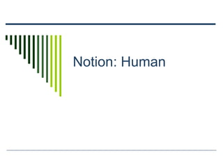 Notion: Human
 