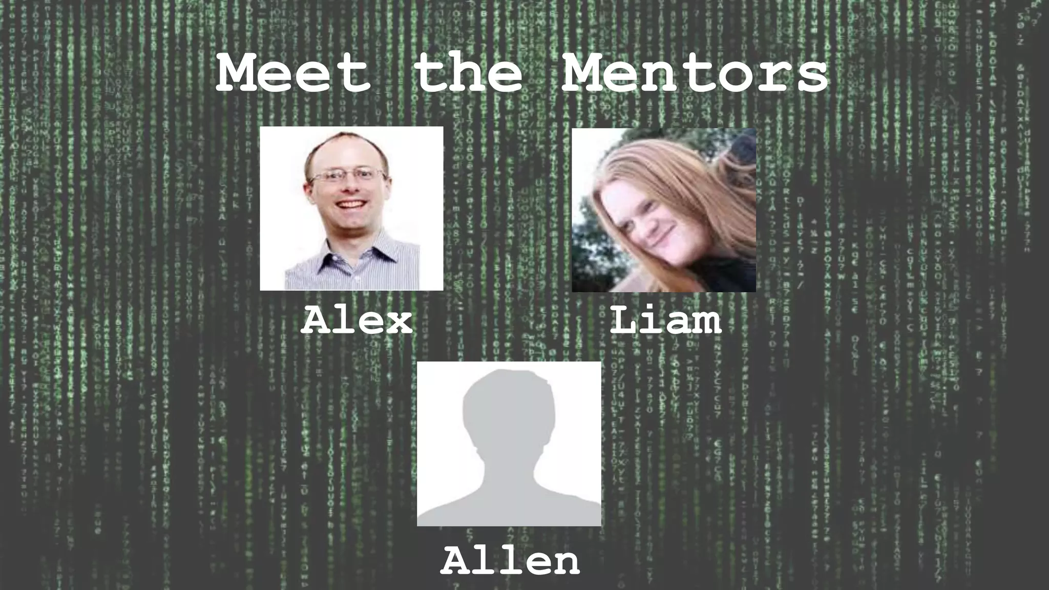 Meet the Mentors Alex Liam Allen 