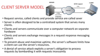 peer to peer and client server model | PPTX