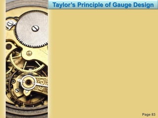 Page 83
Taylor’s Principle of Gauge Design
 