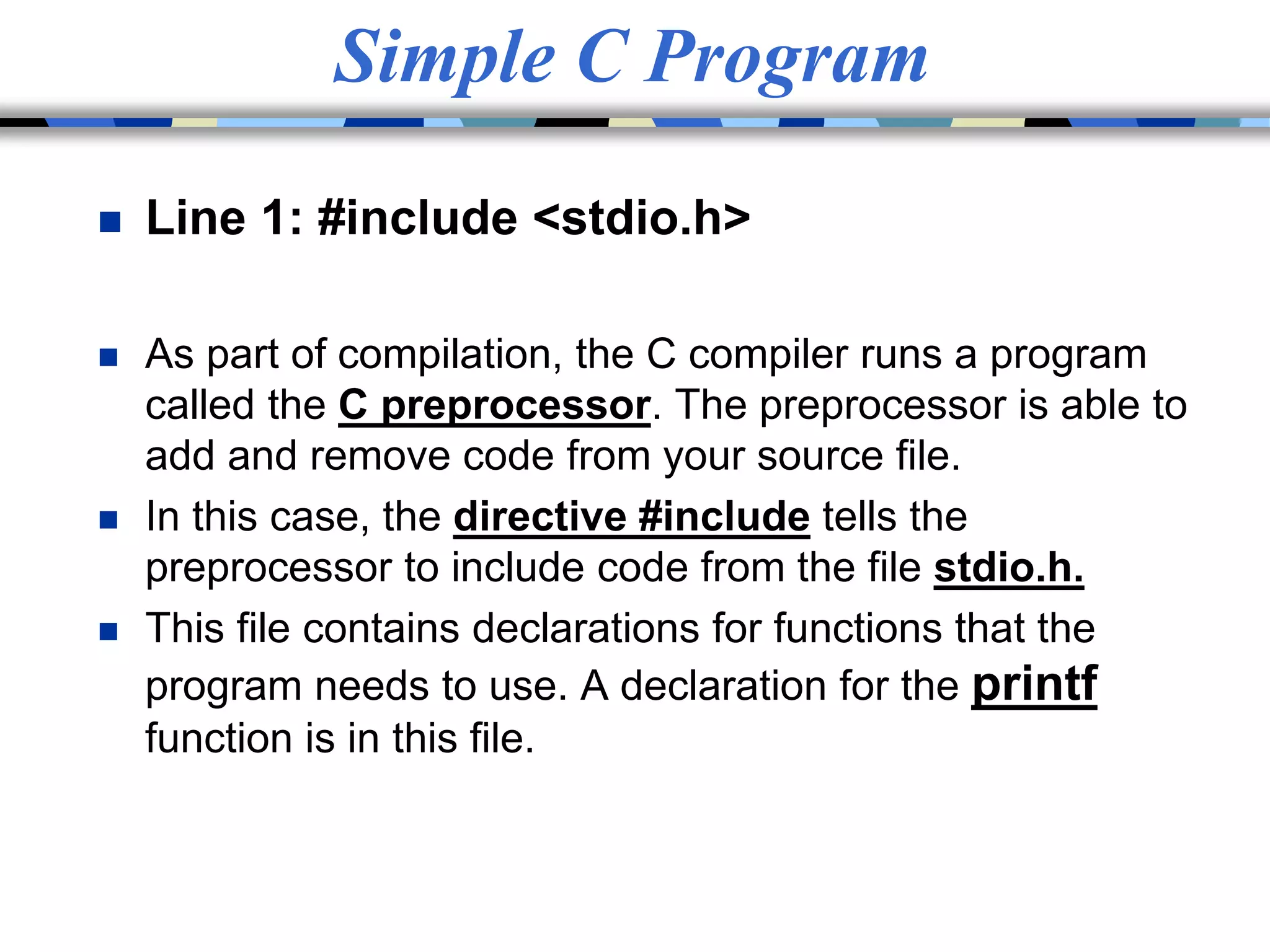 Introduction to C programming | PPTX