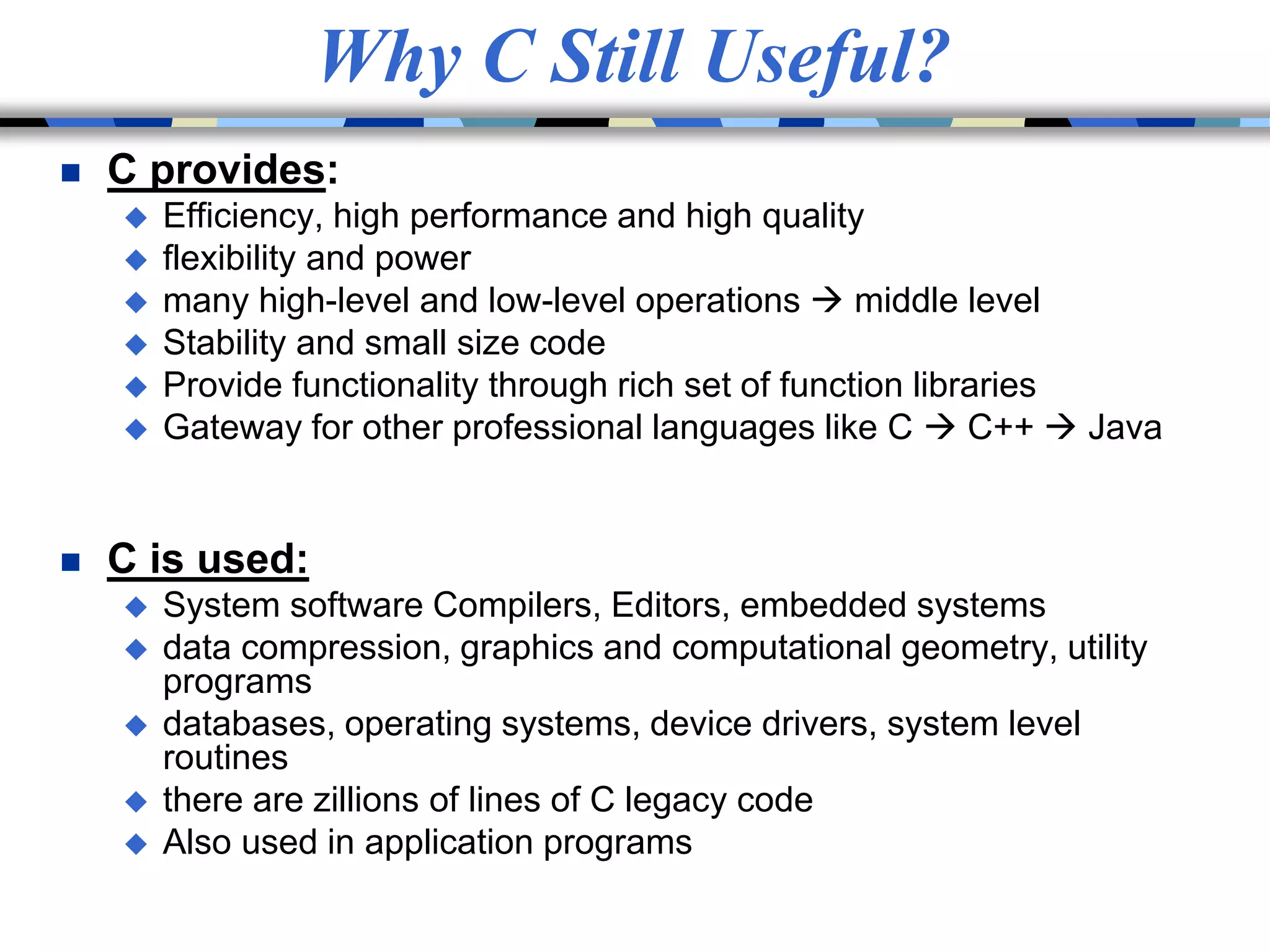 Introduction to C programming | PPTX