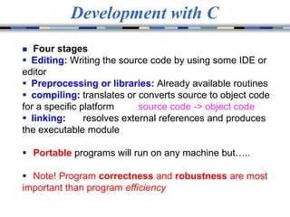 Introduction to C programming | PPTX