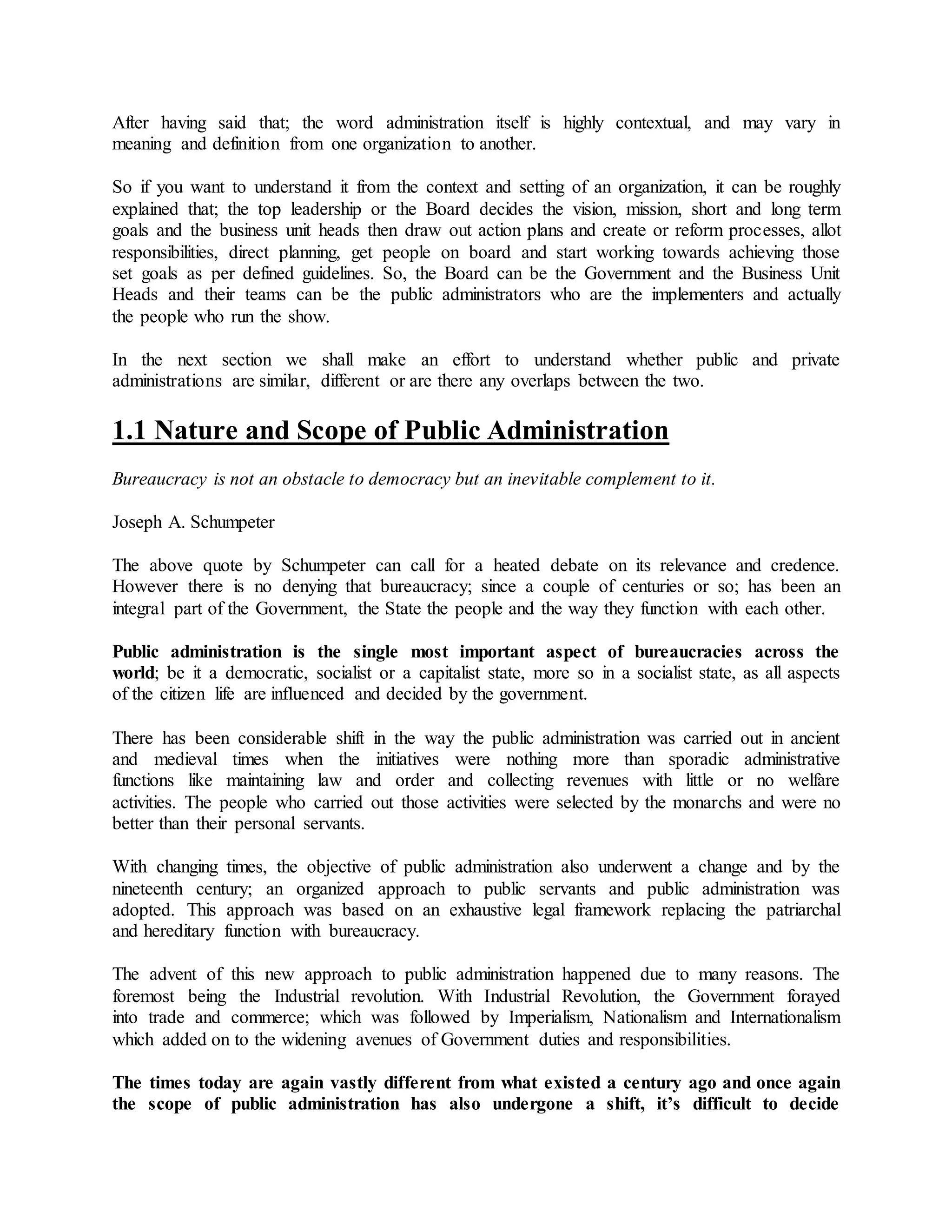 Introduction(Frontier of public Administration) | DOCX