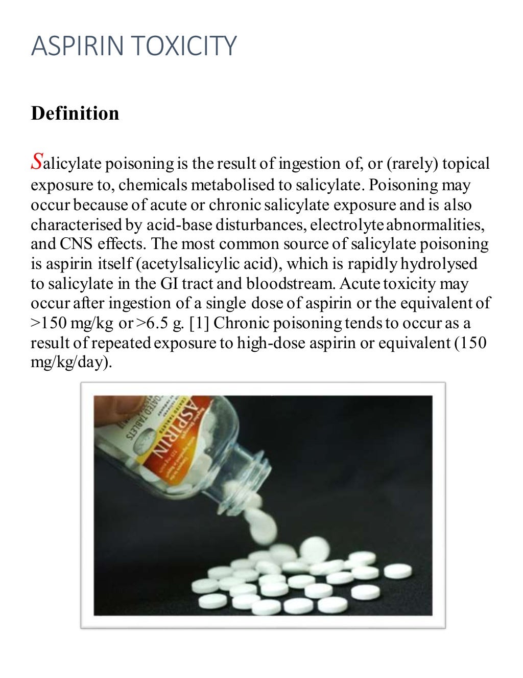 aspirin toxicity
