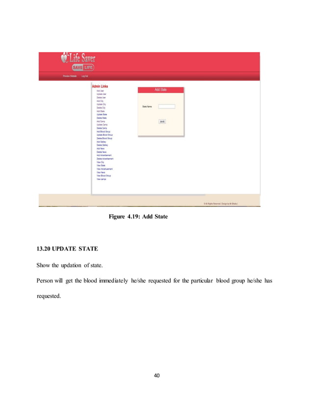 Full report on blood bank management system | PDF