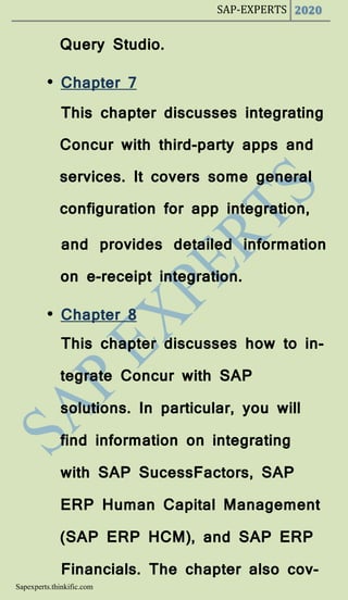 Learn SAP Concur | PDF