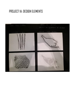 PROJECT 1A: DESIGN ELEMENTS
 