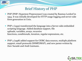 Introduction to php | PPT