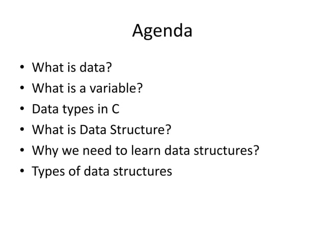 Introduction to Data Structures | PPT