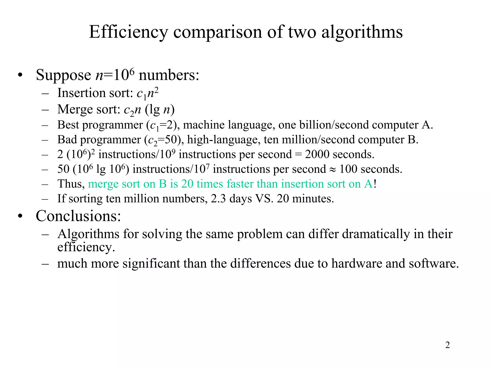 Algorithm Design and Analysis | PPT