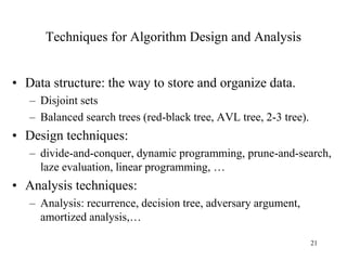 Algorithm Design and Analysis | PPT