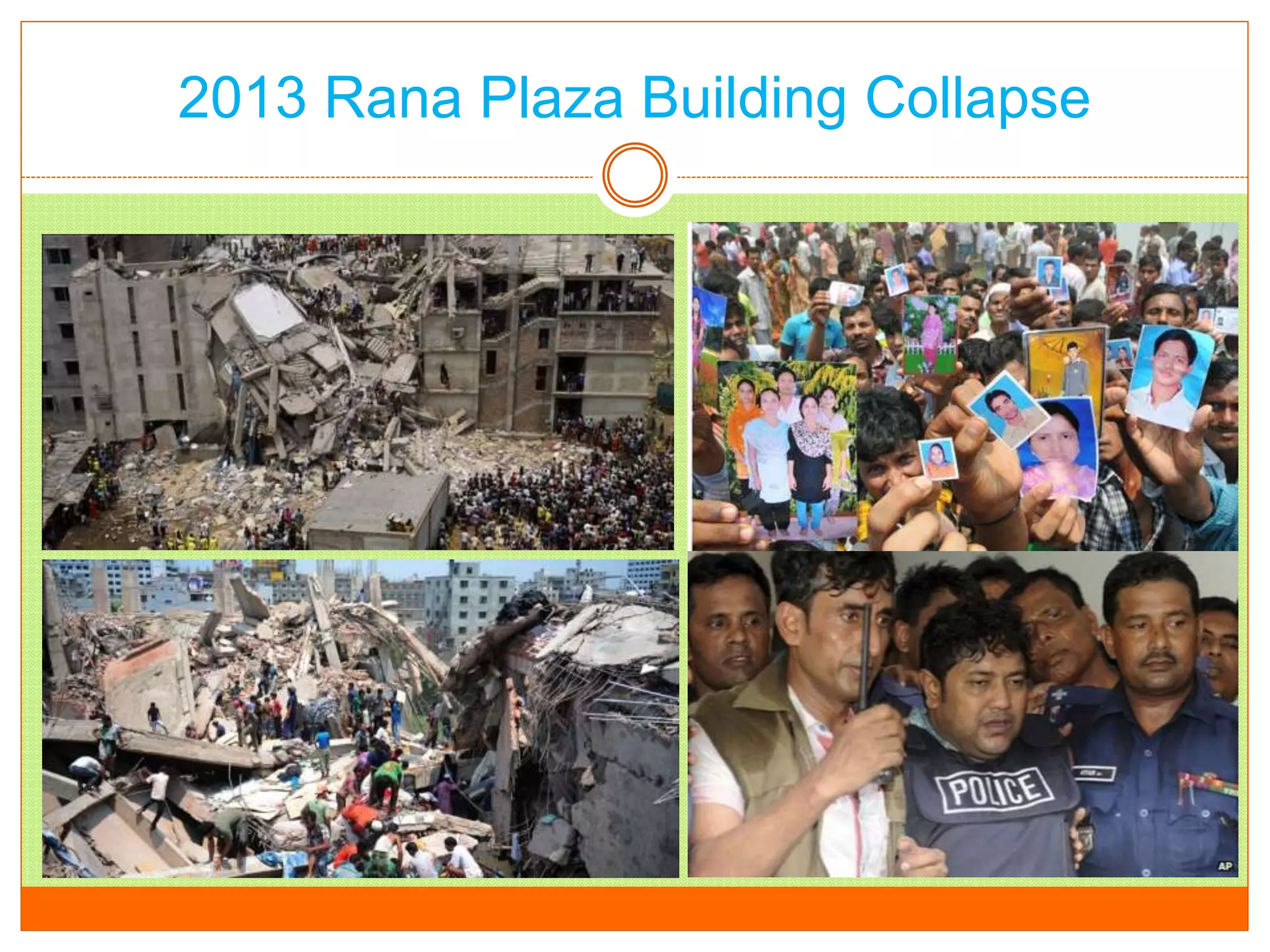 2013 Rana Plaza Building Collapse
 