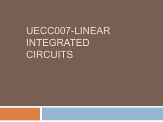 UECC007-LINEAR
INTEGRATED
CIRCUITS
 