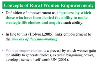 Practice and Challenges of Empowering Rural Women in Ethiopia | PPTX
