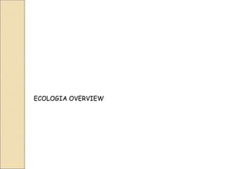 ECOLOGIA OVERVIEW
 