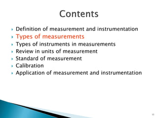EMI Introduction types of measurements static dynamic | PDF