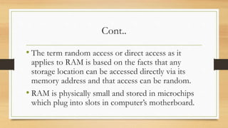 Computer Random Access INTRODUCTION on hardware and software.pptx