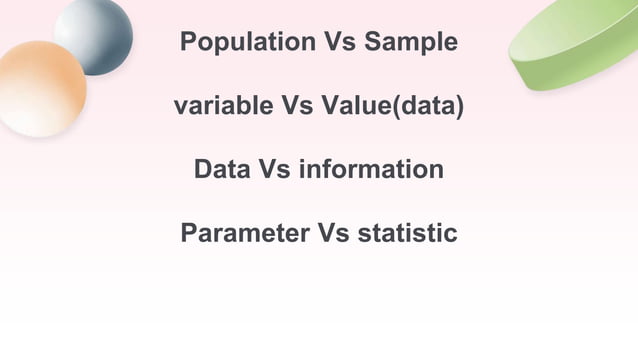 Biostatistics research type of statics and examples | PPT