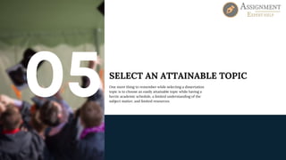 How To Choose Business Management Dissertation Topics | PPTX