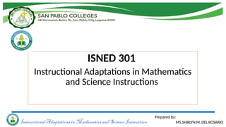 Introduction to Instructional Adaptation in Math and Science in ...