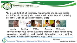Introduction to Instructional Adaptation in Math and Science in ...