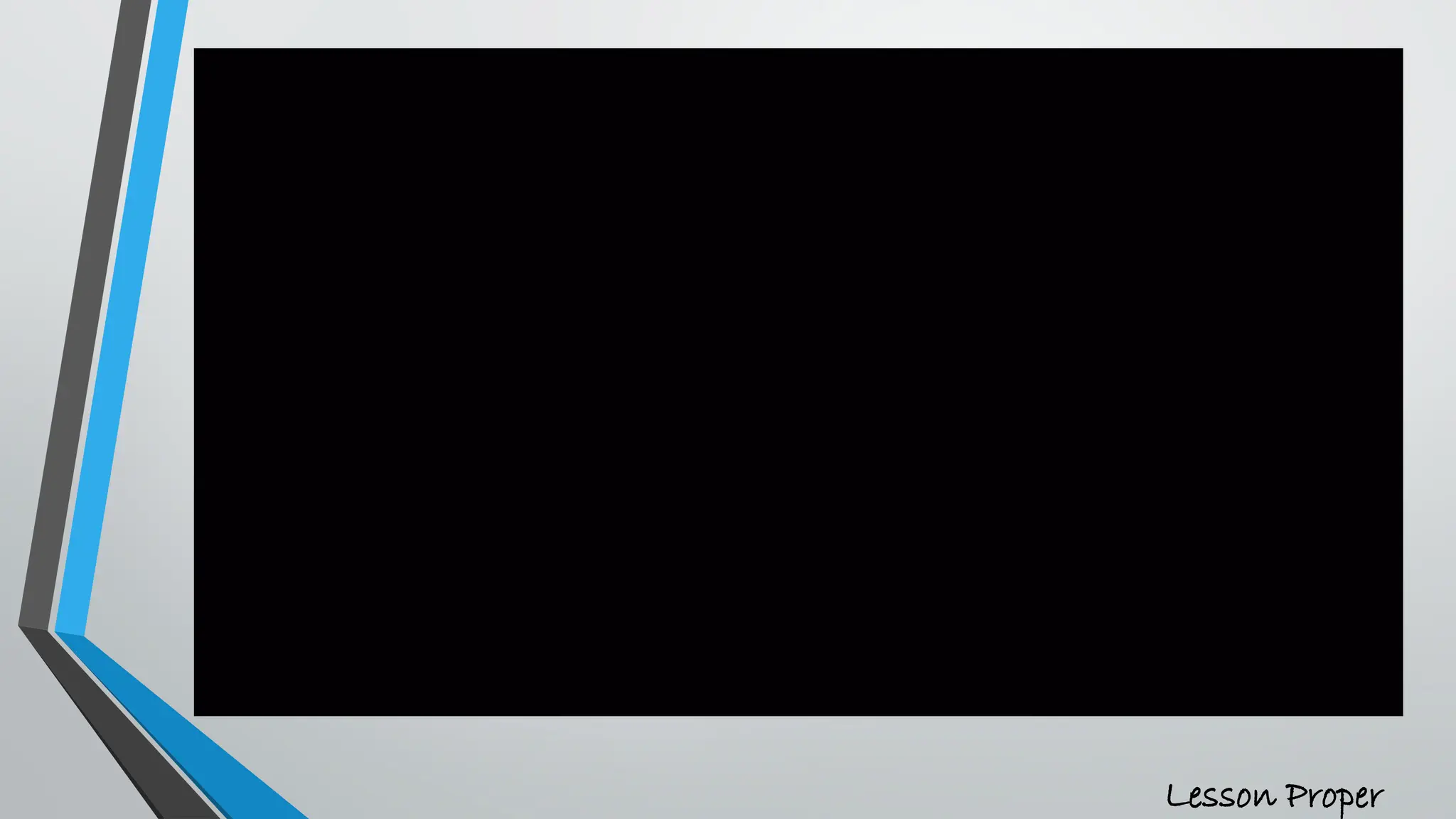 Lesson Proper
 