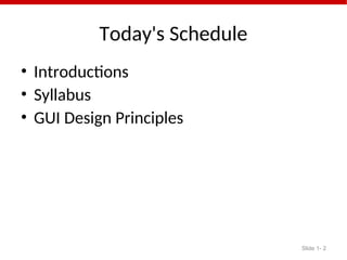 Introduction to intelligent user interface | PPT