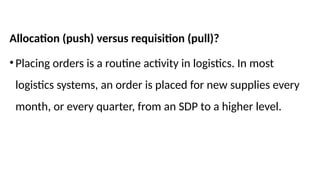 Push Pull Order Introduction of pharmaceutical supply chain ppt | PPTX