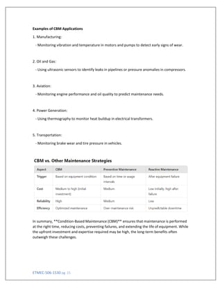 introduction Maintenance and fault diagnosis | PDF