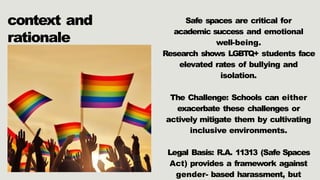 Promoting Gender Equality and Safe Spaces for LGBTQIA+ Students at ...