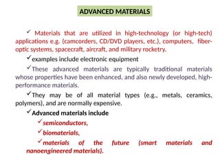 Comprehensive Overview of Materials Science and Engineering for ...