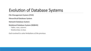 Confins Database Comprehensive Introduction to Database Management Systems: Concepts ...