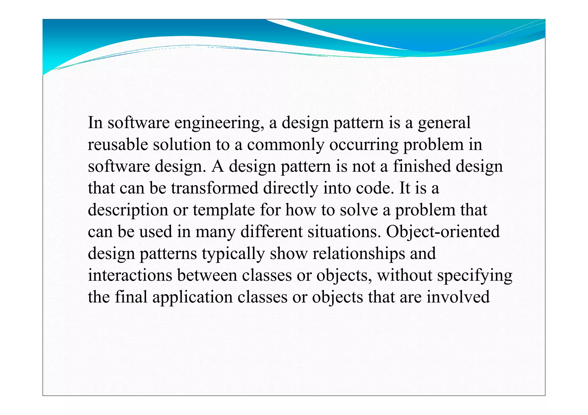 Introduction to Design Pattern | PDF
