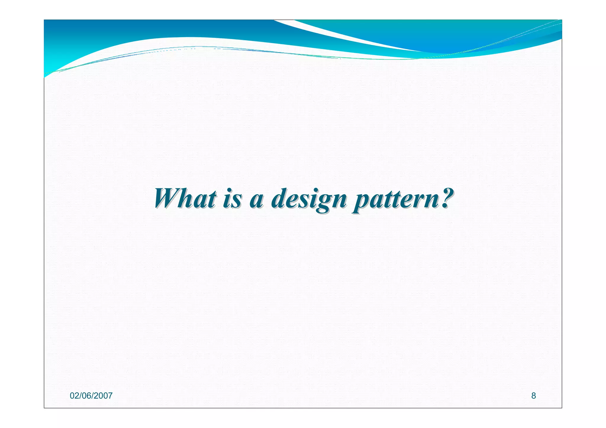 Introduction To Design Pattern