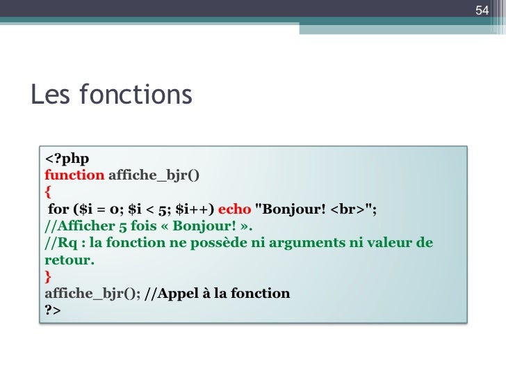 Introduction au langage PHP (1ere partie) élaborée par Marouan OMEZZI…