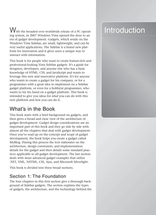 Introduction   Creating Vista Gadgets - @iRajLal