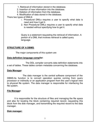 Introduction to Database Management System | PDF