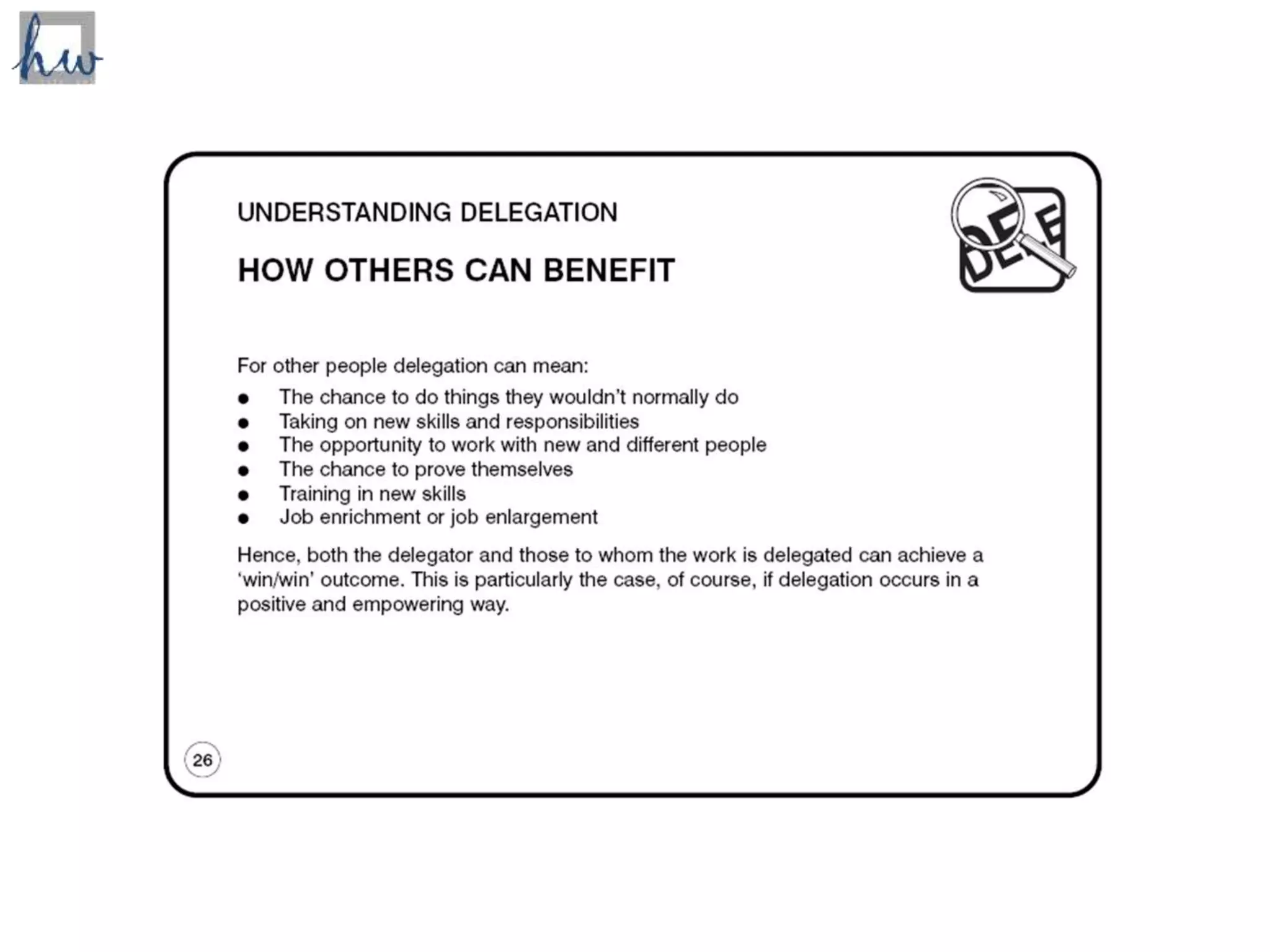 Introduction - Delegating Effectively