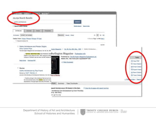 Department of History of Art and Architecture
School of Histories and Humanities
 