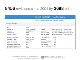 Department of History of Art and Architecture
School of Histories and Humanities
8456 revisions since 2001 by 2698 editors
 