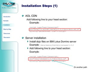 Introduction Dojo Toolkit & IBM Lotus Domino | PPT