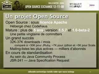 Introduction à Groovy - OpenSource eXchange 2008