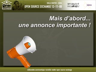 Introduction à Groovy - OpenSource eXchange 2008