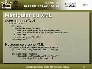 Introduction à Groovy - OpenSource eXchange 2008